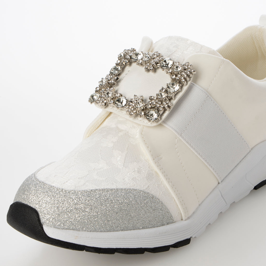 アレッタ ALETTA 軽量 煌めくビジュースニーカー