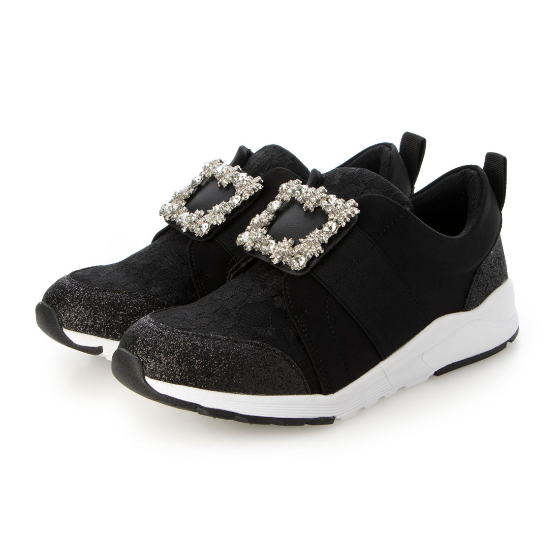 アレッタ ALETTA 軽量 煌めくビジュースニーカー