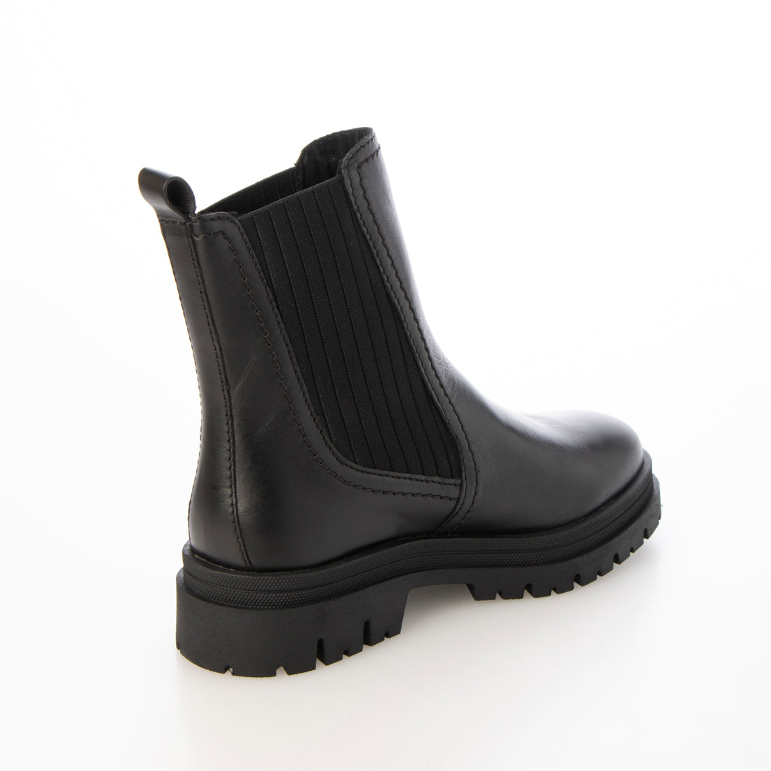 アルファキュービックコレクション ALPHA CUBIC COLLECTION 撥水本革 トラックソールサイドゴアブーツ (ブラック) ブラック