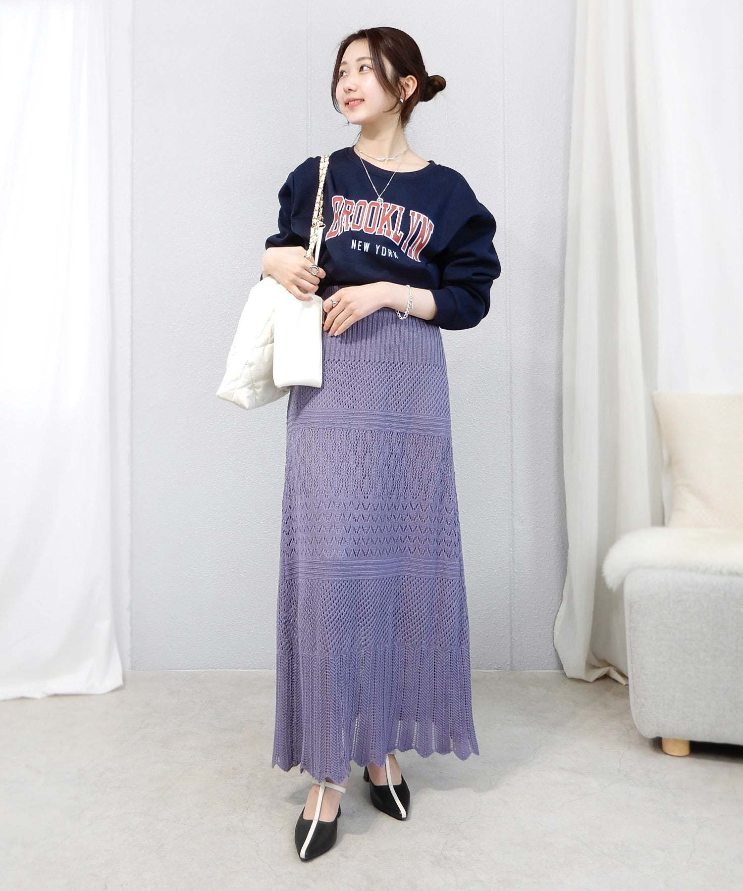 アララ alala フレアヒールTストラップミュール