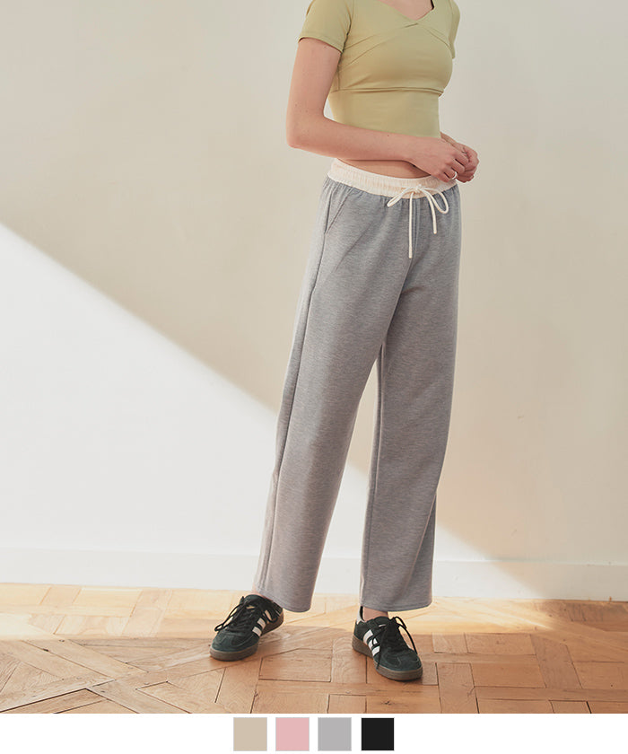 シードレス SEA DRESS バイカラーワイドパンツ (ピンク) ピンク