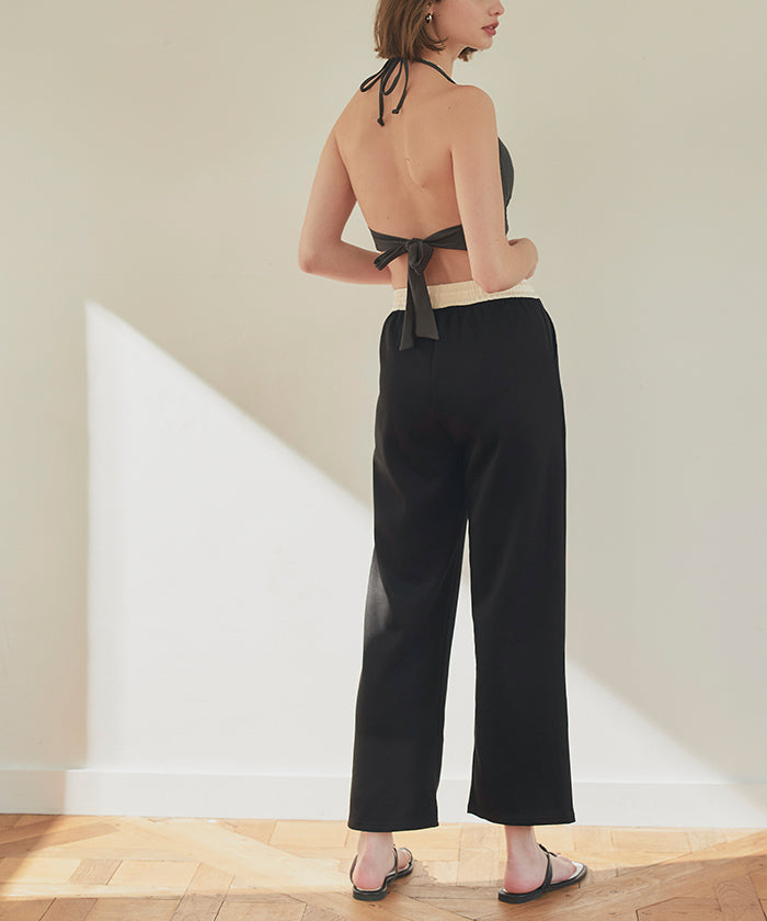 シードレス SEA DRESS バイカラーワイドパンツ (ピンク) ピンク