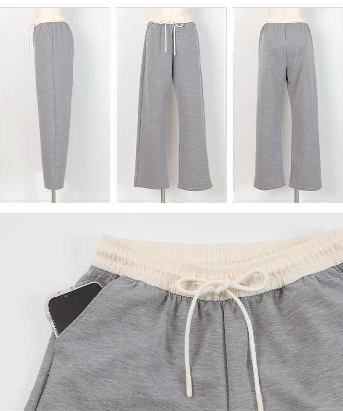 シードレス SEA DRESS バイカラーワイドパンツ (ピンク) ピンク