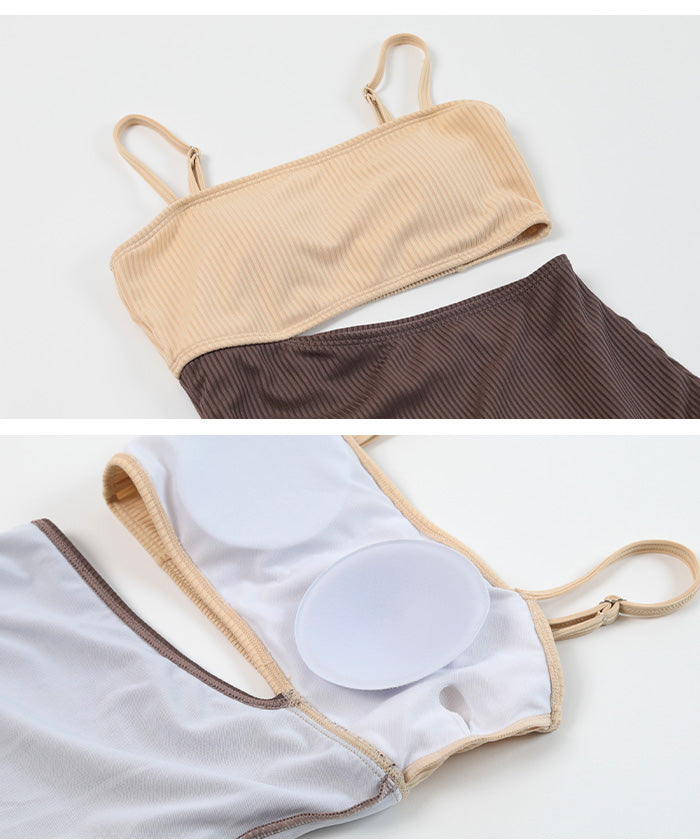 シードレス SEA DRESS トップス付サイドオープンデザインワンピース/水着【返品不可商品】 (オフホワイト/ミント) オフホワイト/ミント