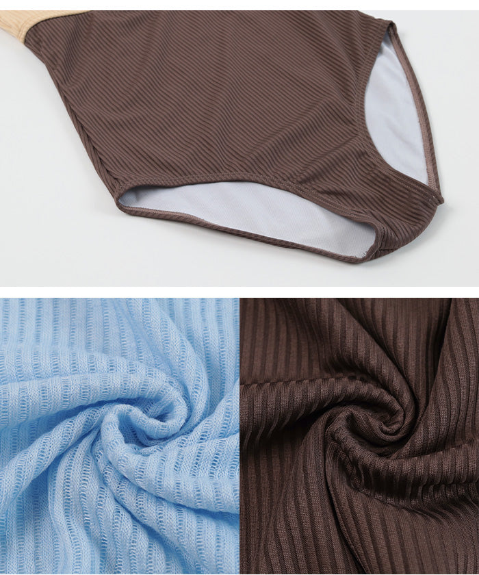 シードレス SEA DRESS トップス付サイドオープンデザインワンピース/水着【返品不可商品】 (オフホワイト/ミント) オフホワイト/ミント