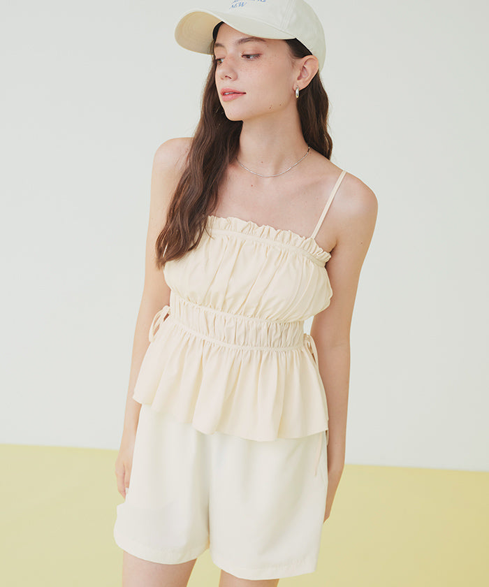 シードレス SEA DRESS ティアードラインペプラムビキニ/水着 【返品不可商品】 (ストライプ/チャコール) ストライプ/チャコール