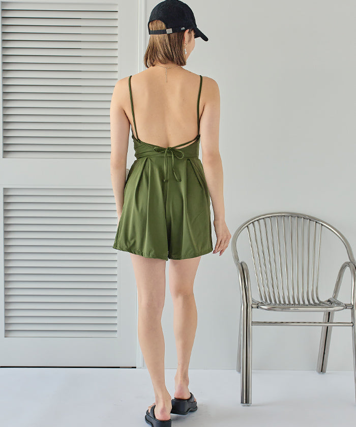 シードレス SEA DRESS サイドギャザーオールインワン/ワンピース水着 【返品不可商品】 (レッド) レッド