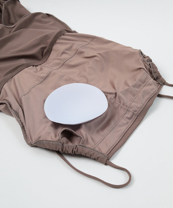 シードレス SEA DRESS サイドギャザーオールインワン/ワンピース水着 【返品不可商品】 (レッド) レッド