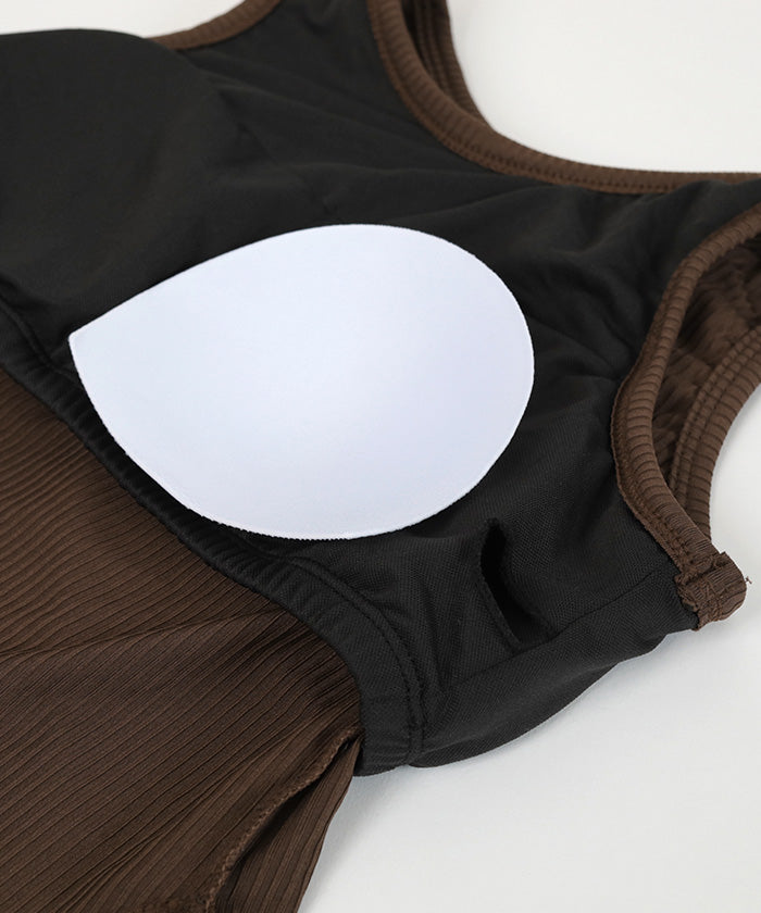 シードレス SEA DRESS 3点セット/ショートパンツ×タンクトップビキニ/水着 【返品不可商品】 (ブラック) ブラック