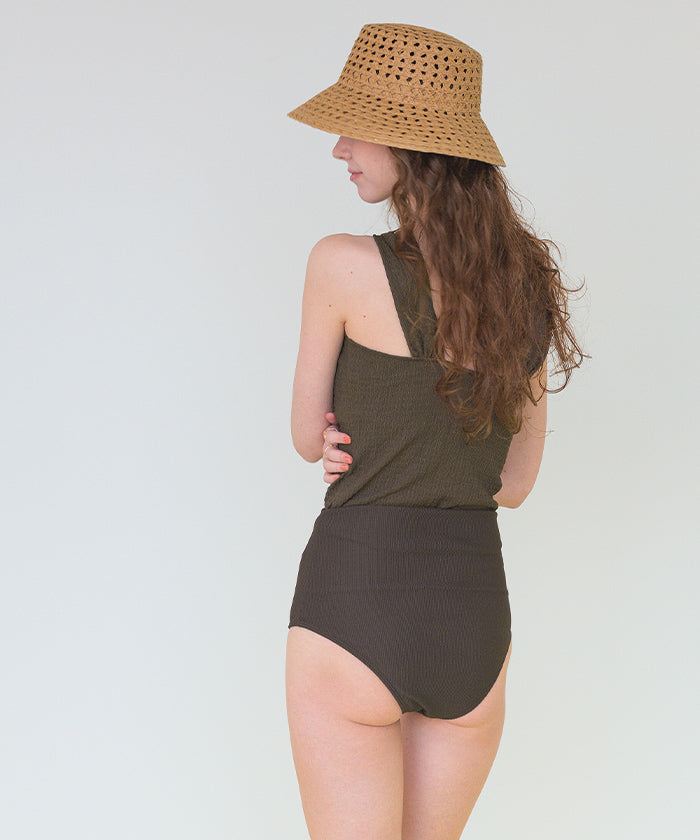 シードレス SEA DRESS ツイストノースリーブハイウエストビキニ/セット水着 【返品不可商品】 (ブラック) ブラック