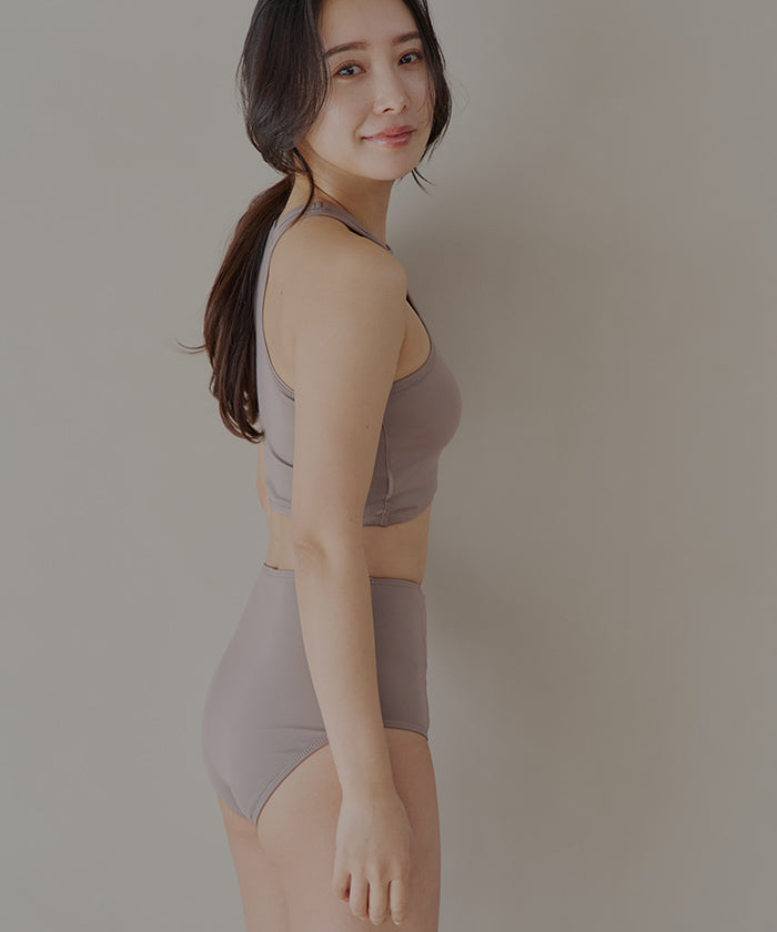 シードレス SEA DRESS カットアウトアメリカンスリーブビキニ/水着 【返品不可商品】 (チャコール) チャコール