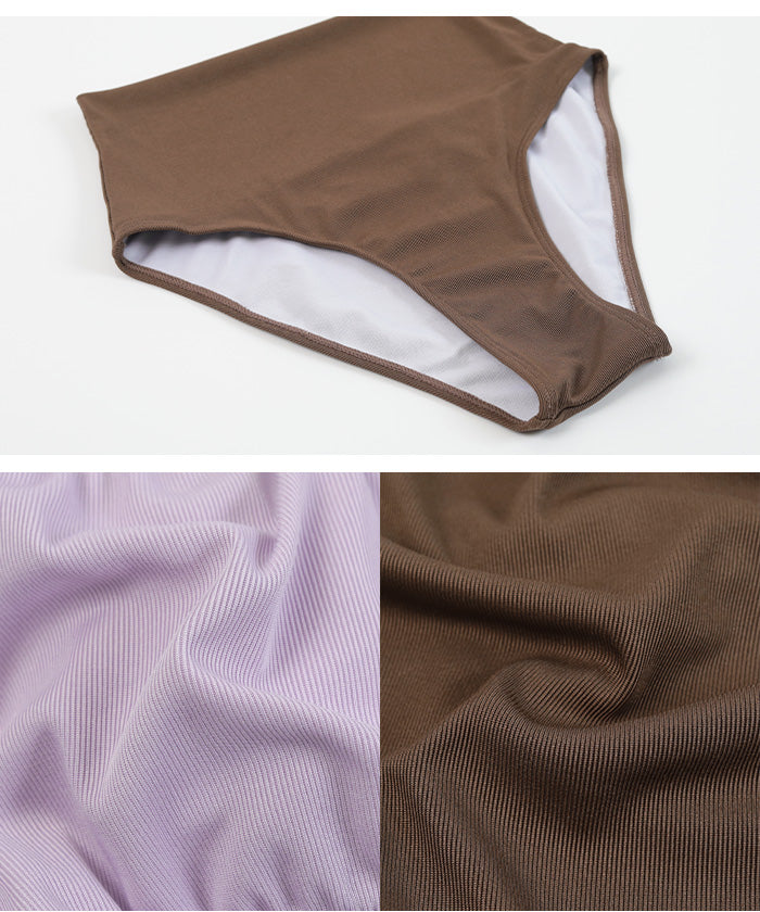 シードレス SEA DRESS フロントミニリボンビキニ/水着 【返品不可商品】 (ラベンダー/ブラウン) ラベンダー/ブラウン