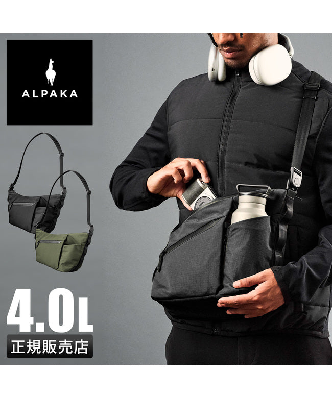 アルパカ ALPAKA FLOW SATCHEL 4L/ショルダーflow-satchel-4l】 (グリーン) グリーン