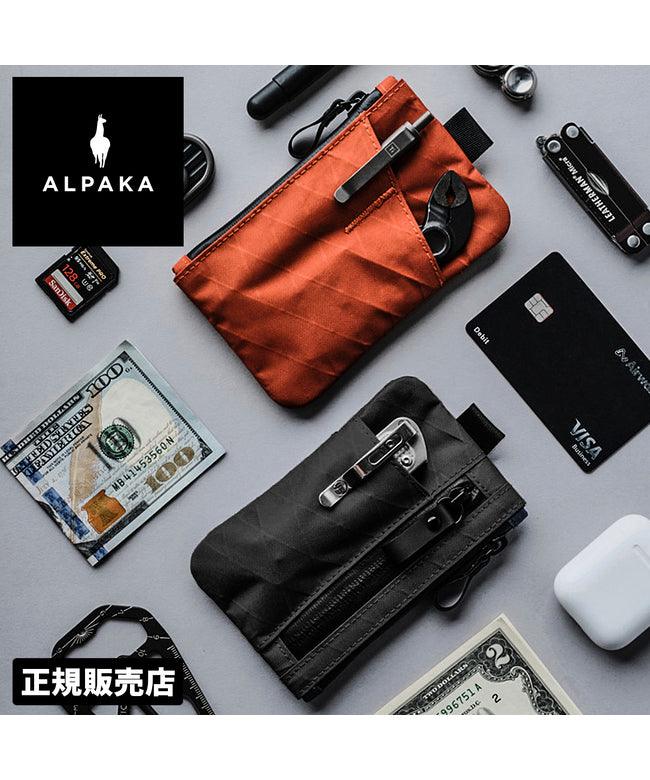 アルパカ ALPAKA アルパカ ミニ財布 メンズ レディース 小銭入れ コインケース ミニポーチ ミニウォレット 小さい財布 ALPAKA Zip Pouch PRO 4131 (スレートグレー) スレートグレー