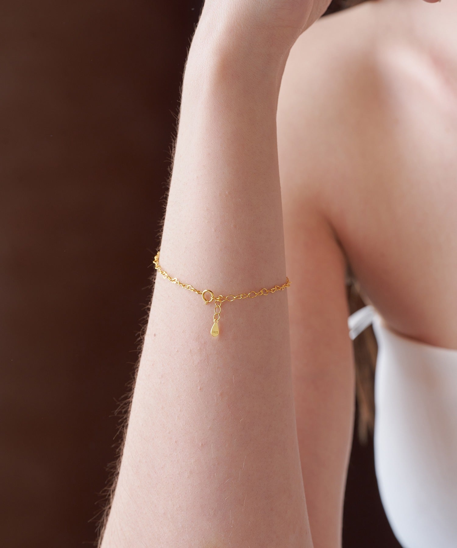 アリュレル ALLURELLE ハートチェーンブレスレット KNF127 (ゴールド) ゴールド