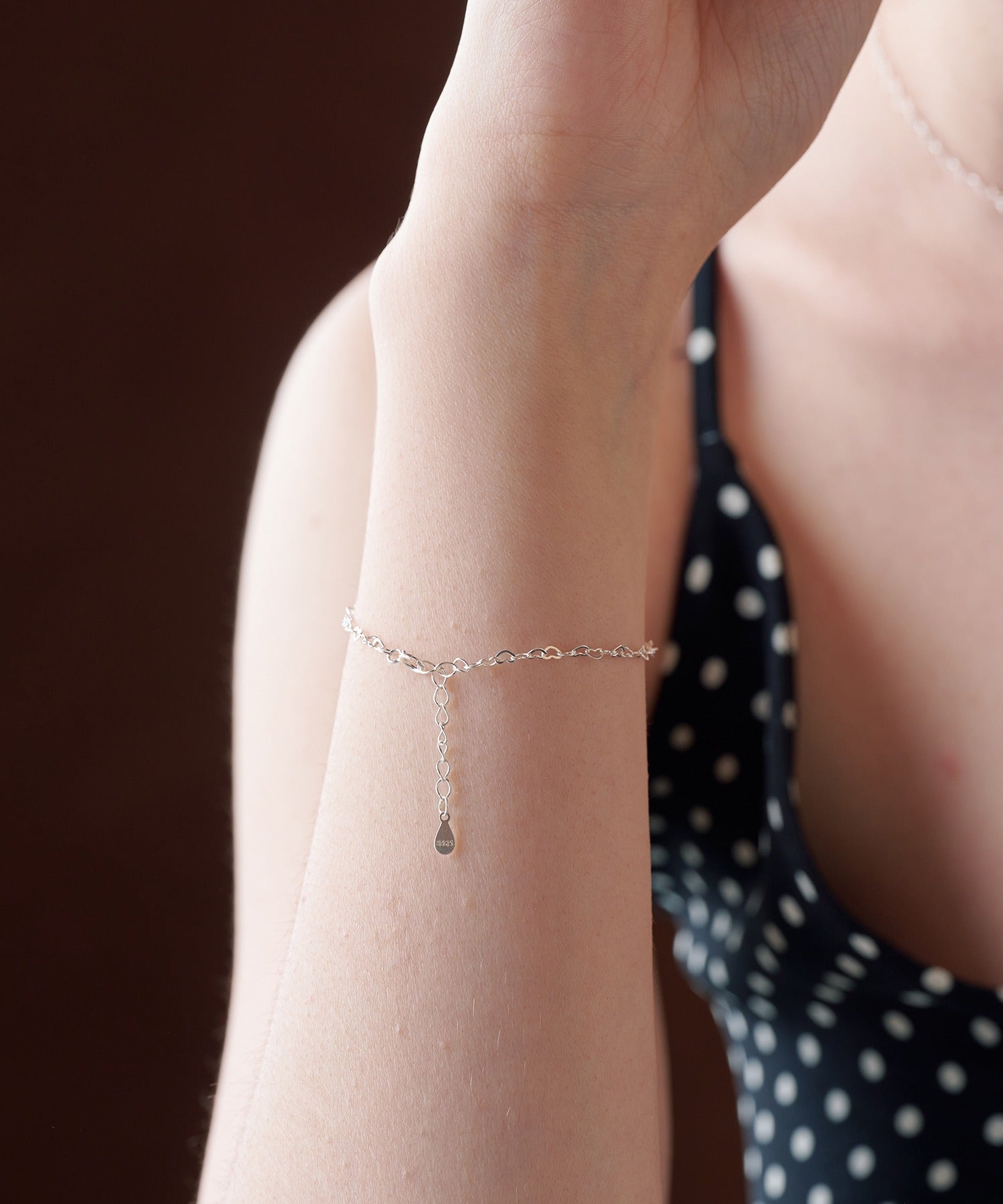 アリュレル ALLURELLE ハートチェーンブレスレット KNF127 (シルバー) シルバー