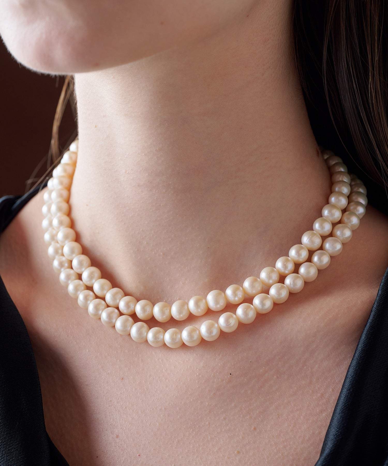 アリュレル ALLURELLE シンプルパールチョーカー ネックレス KNF127 (ホワイト) F