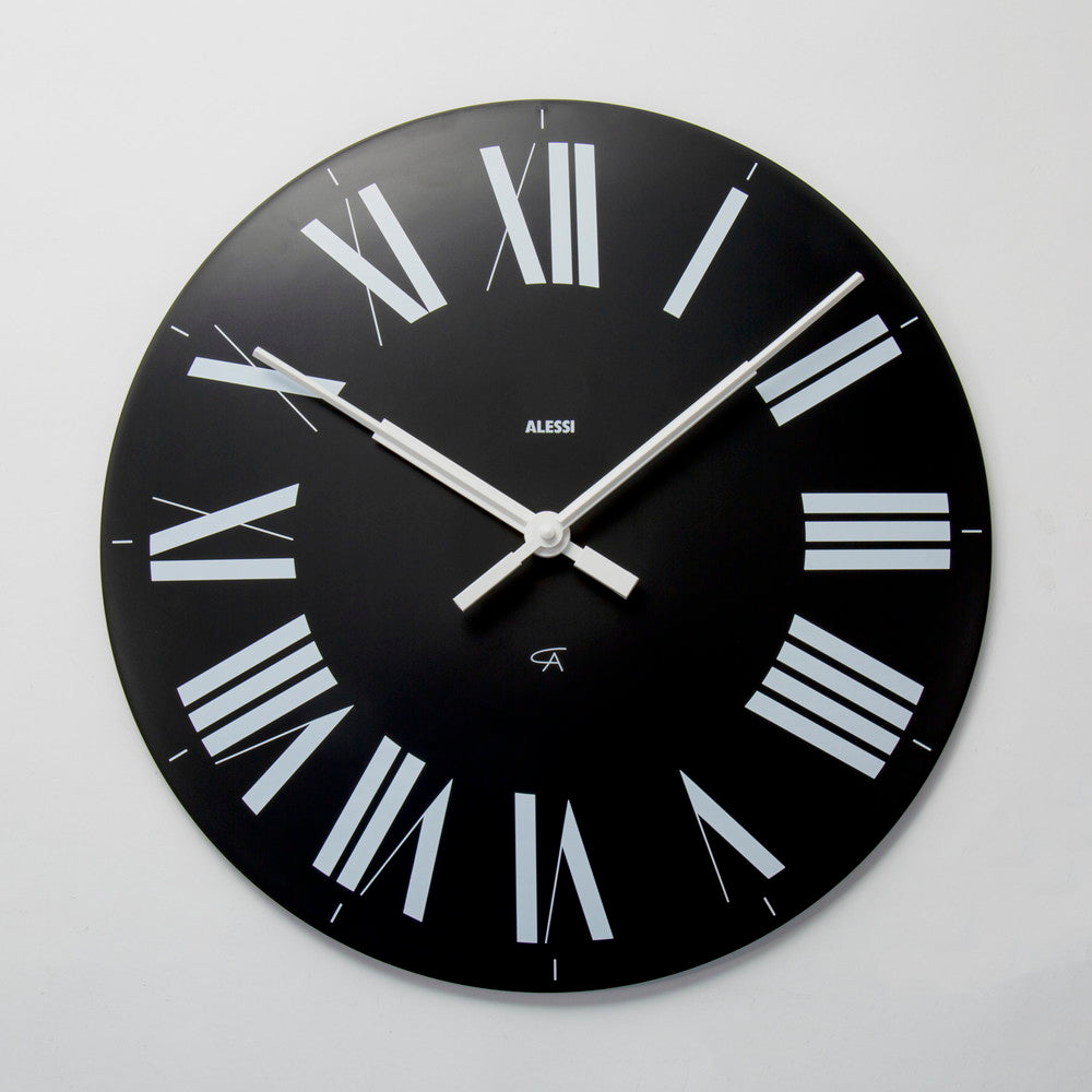 アレッシ ALESSI アレッシィ ALESSI FIRENZE 掛け時計 時計 フィレンツェ インテリア ウォールクロック 壁掛け時計 デザイン雑貨 イタリア 壁時計 【返品不可商品】 (03. ブラック) 03. ブラック