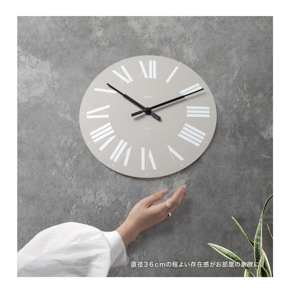 アレッシ ALESSI アレッシィ ALESSI FIRENZE 掛け時計 時計 フィレンツェ インテリア ウォールクロック 壁掛け時計 デザイン雑貨 イタリア 壁時計 【返品不可商品】 (03. ブラック) 03. ブラック