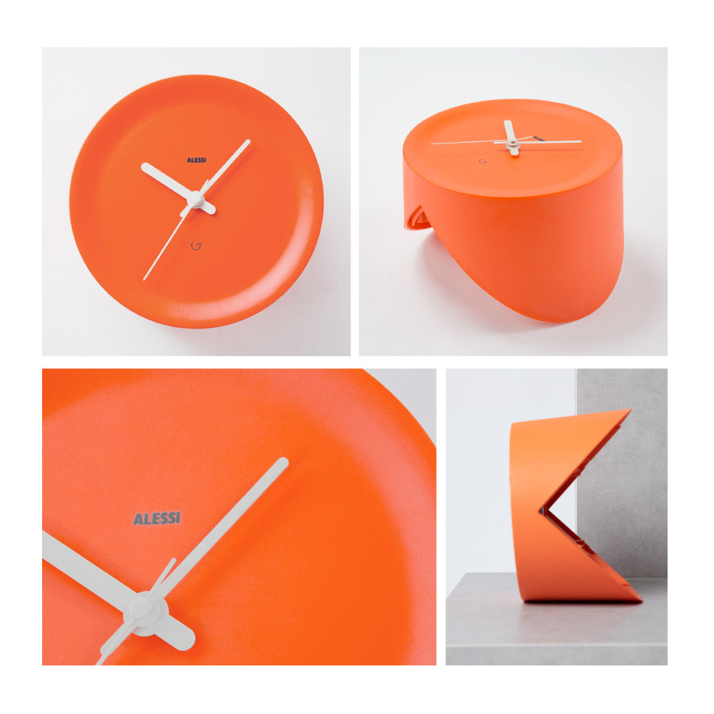 アレッシ ALESSI アレッシィ ALESSI ORA IN / ORAOUT 掛け時計 時計 オラ イン アウト コーナー用 エッジ用 インテリア ウォールクロック 壁掛け時計 壁時計 【返品不可商品】 (01. ホワイト) 01. ホワイト