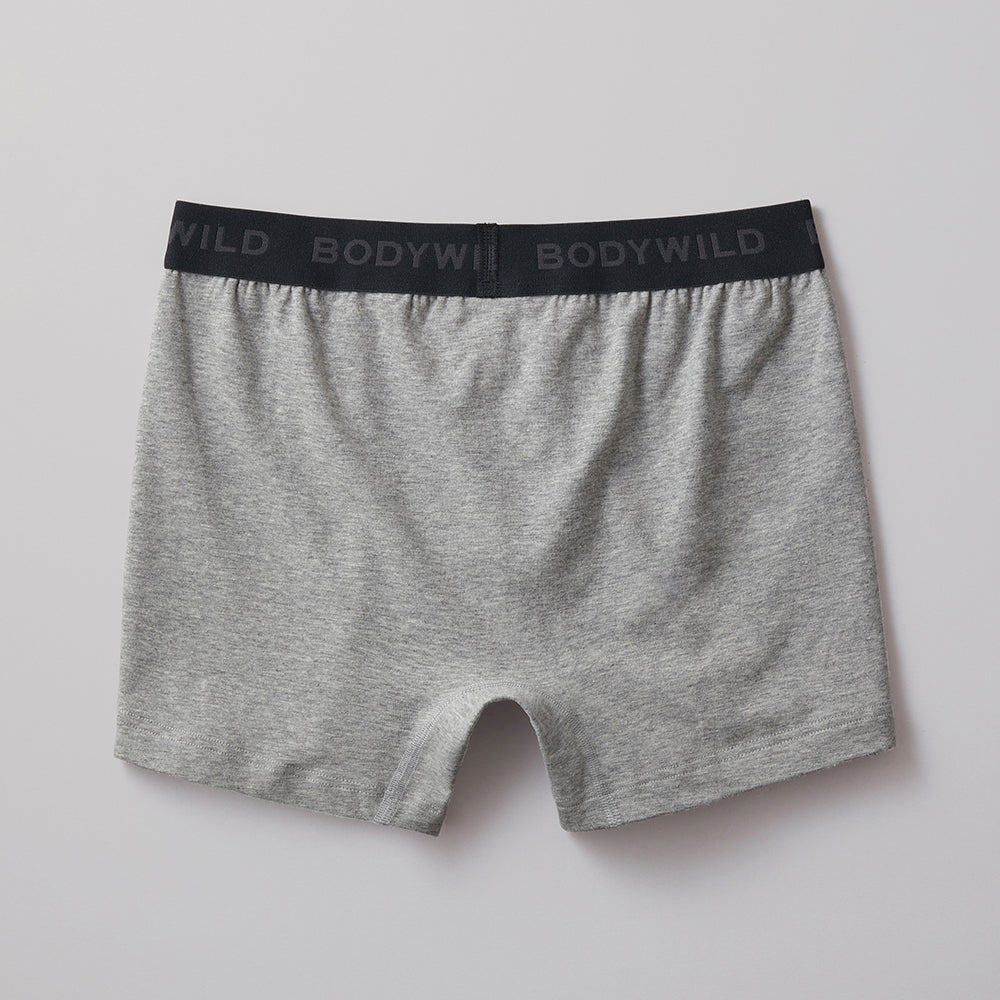 ボディワイルド BODY WILD 【綿混】ボクサーパンツ(前あき)【返品不可商品】 (グレーモク) グレーモク