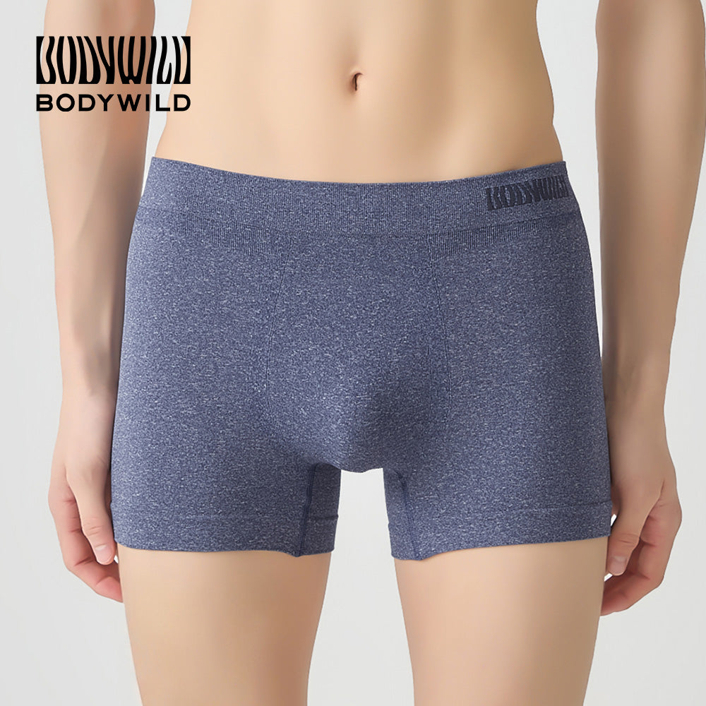 ボディワイルド BODY WILD 【3D-Boxer】ボクサーパンツ(前とじ) 【返品不可商品】 (ディープブルー) ディープブルー