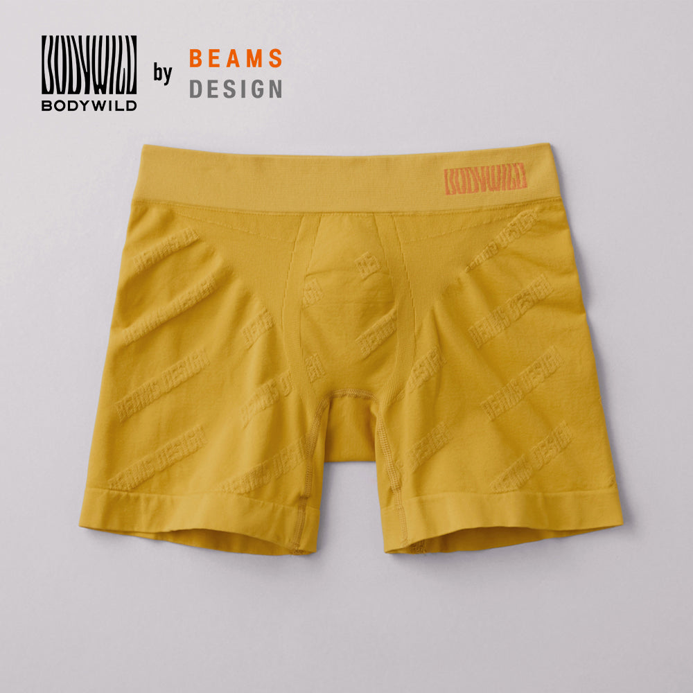 ボディワイルド BODY WILD セミロングボクサー 【返品不可商品】 (マスタード) マスタード