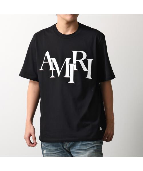 アミリ AMIRI AMIRI Tシャツ STAGGRED LOGO TEE スタッガード AMJYTE1149 (001/Black-ブラック) 001/Black-ブラック