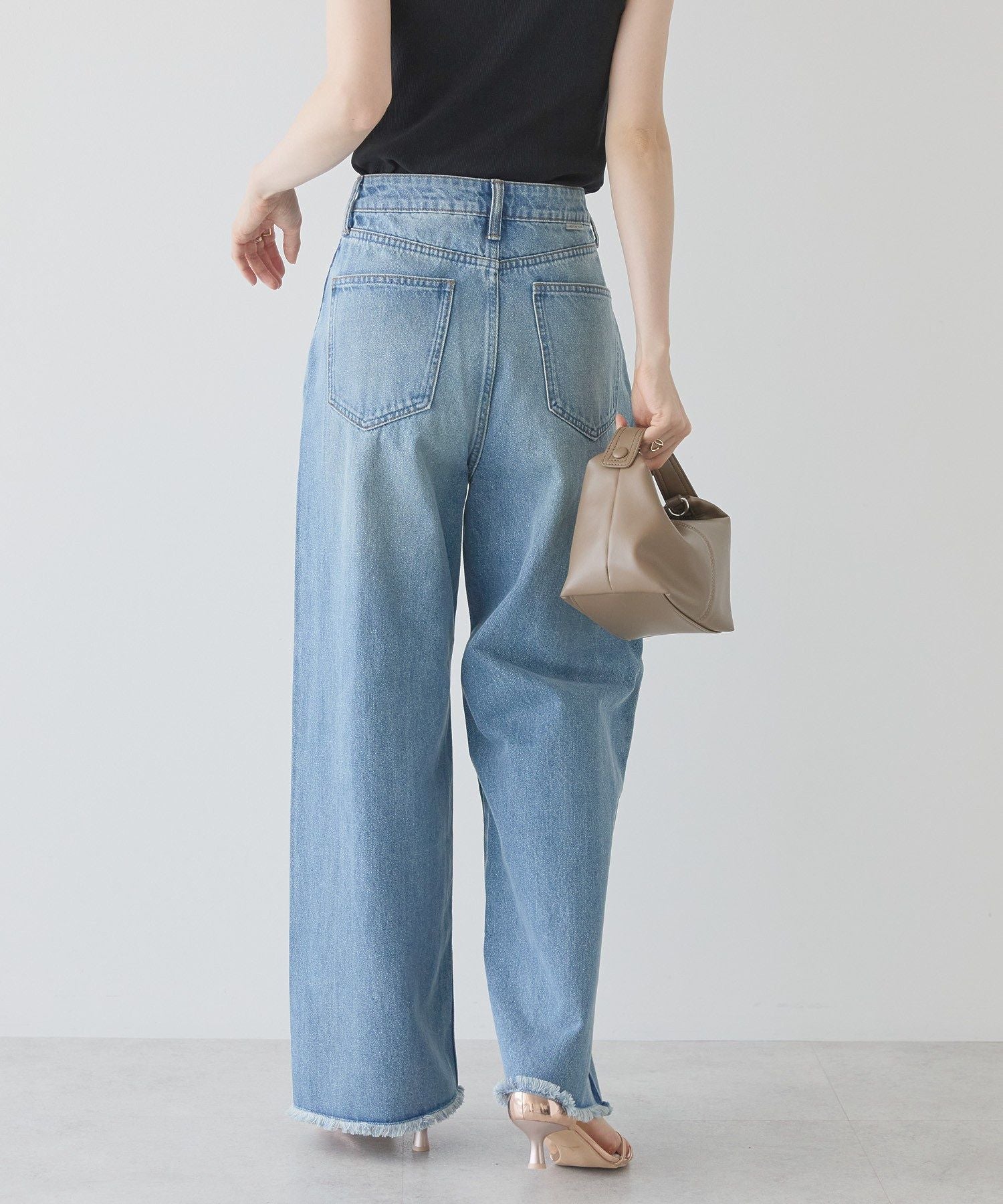 アメリカンホリック AMERICAN HOLIC サイドラインデニム (グレー) グレー