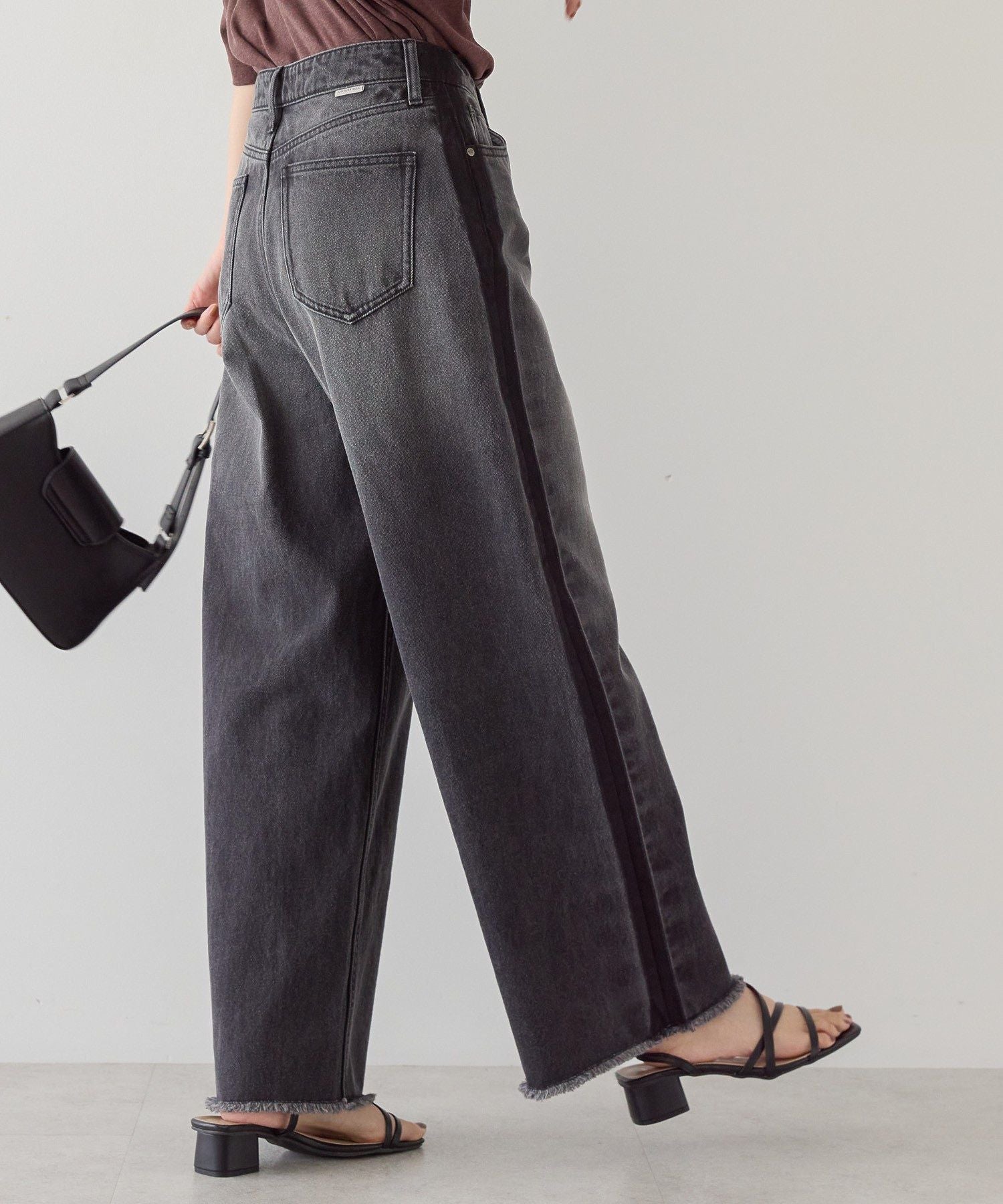 アメリカンホリック AMERICAN HOLIC サイドラインデニム (グレー) グレー