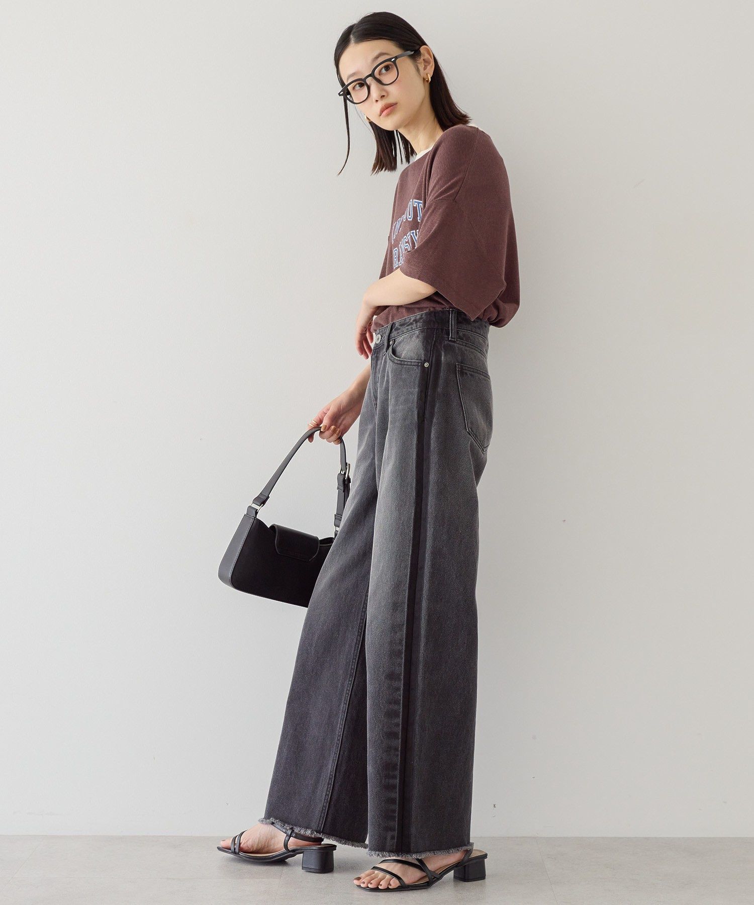 アメリカンホリック AMERICAN HOLIC サイドラインデニム (グレー) グレー