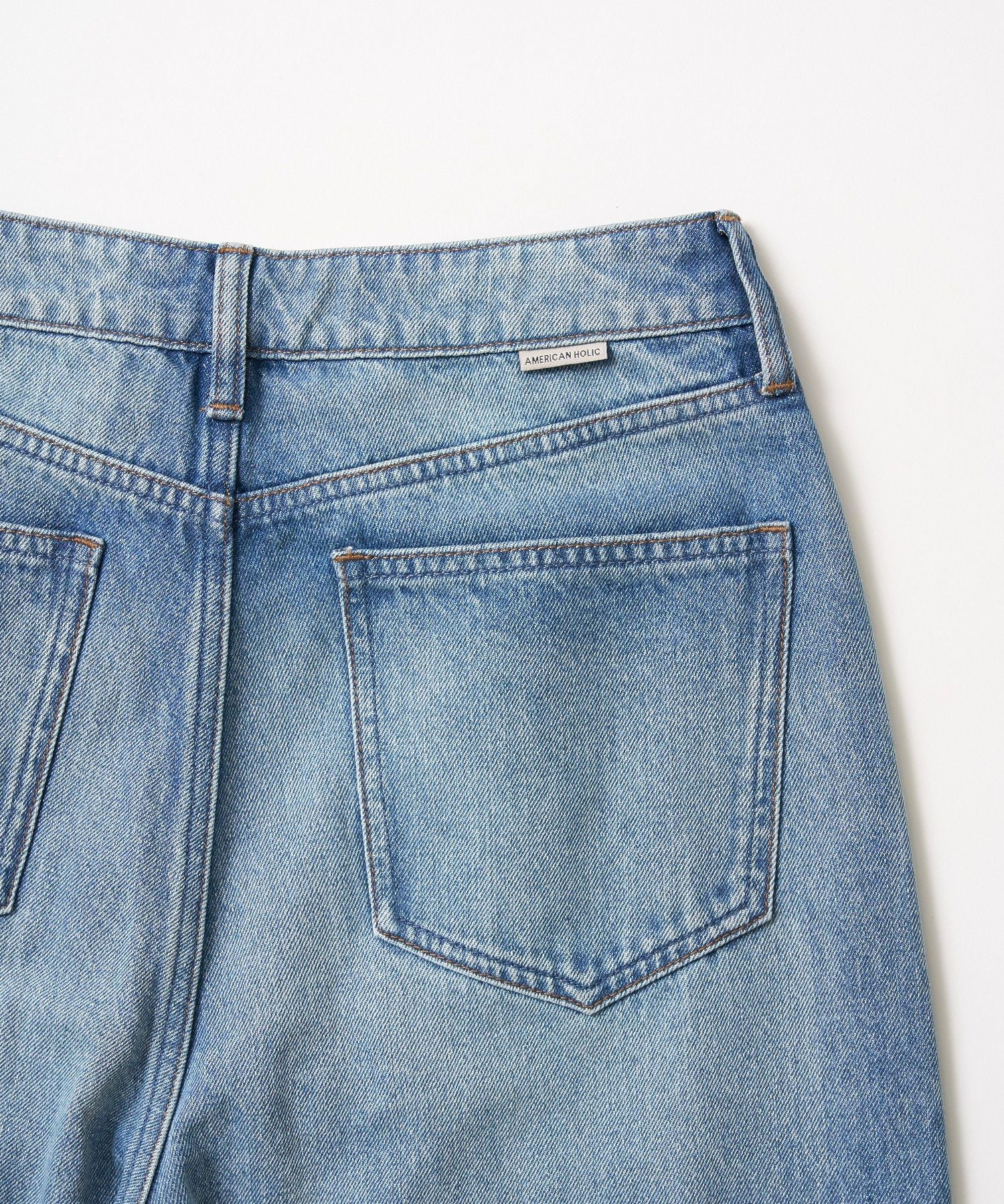 アメリカンホリック AMERICAN HOLIC サイドラインデニム (グレー) グレー