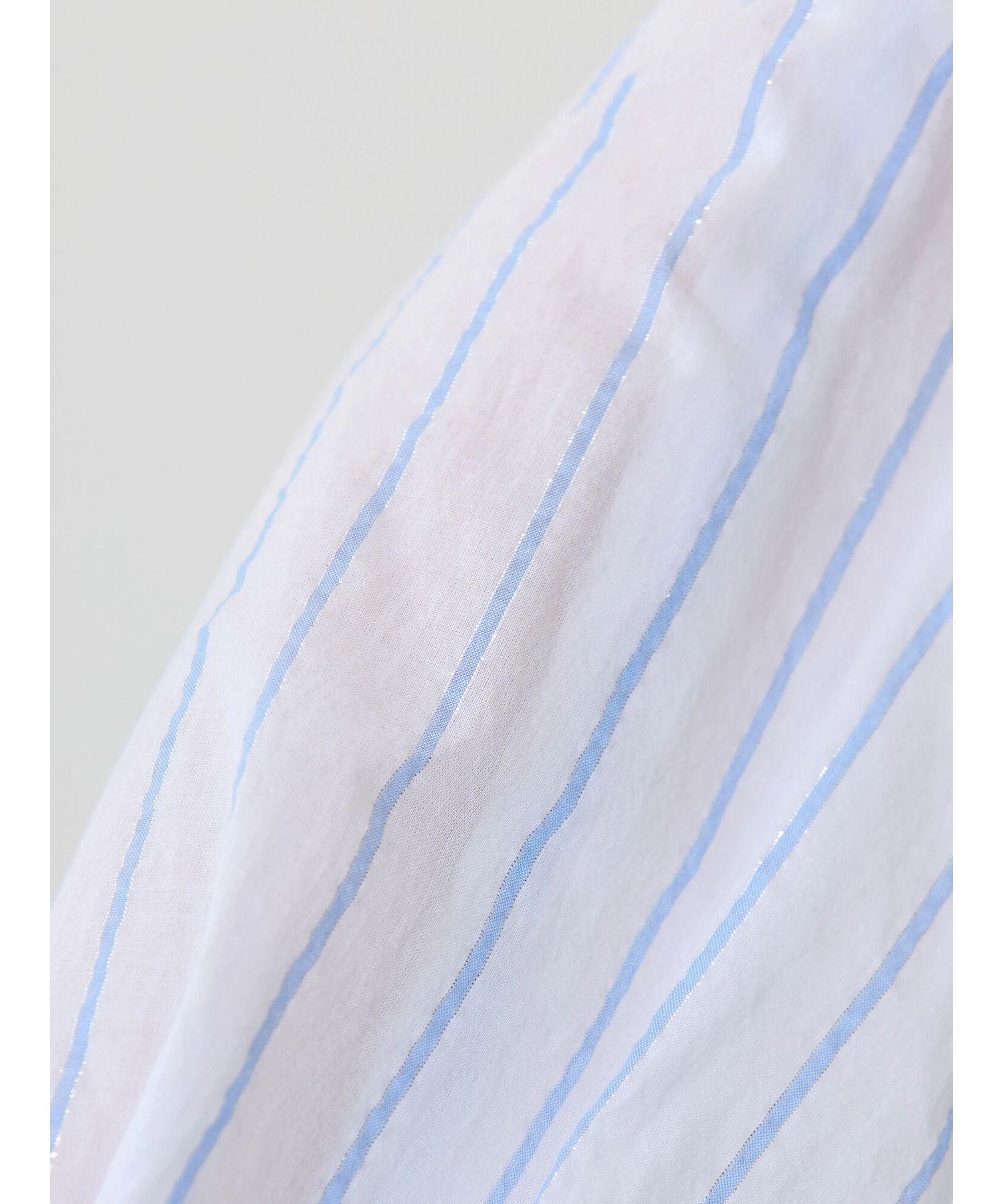 アメリカンホリック AMERICAN HOLIC 丈違いラメストライプワンピース (ストライプアイボリー) ストライプアイボリー