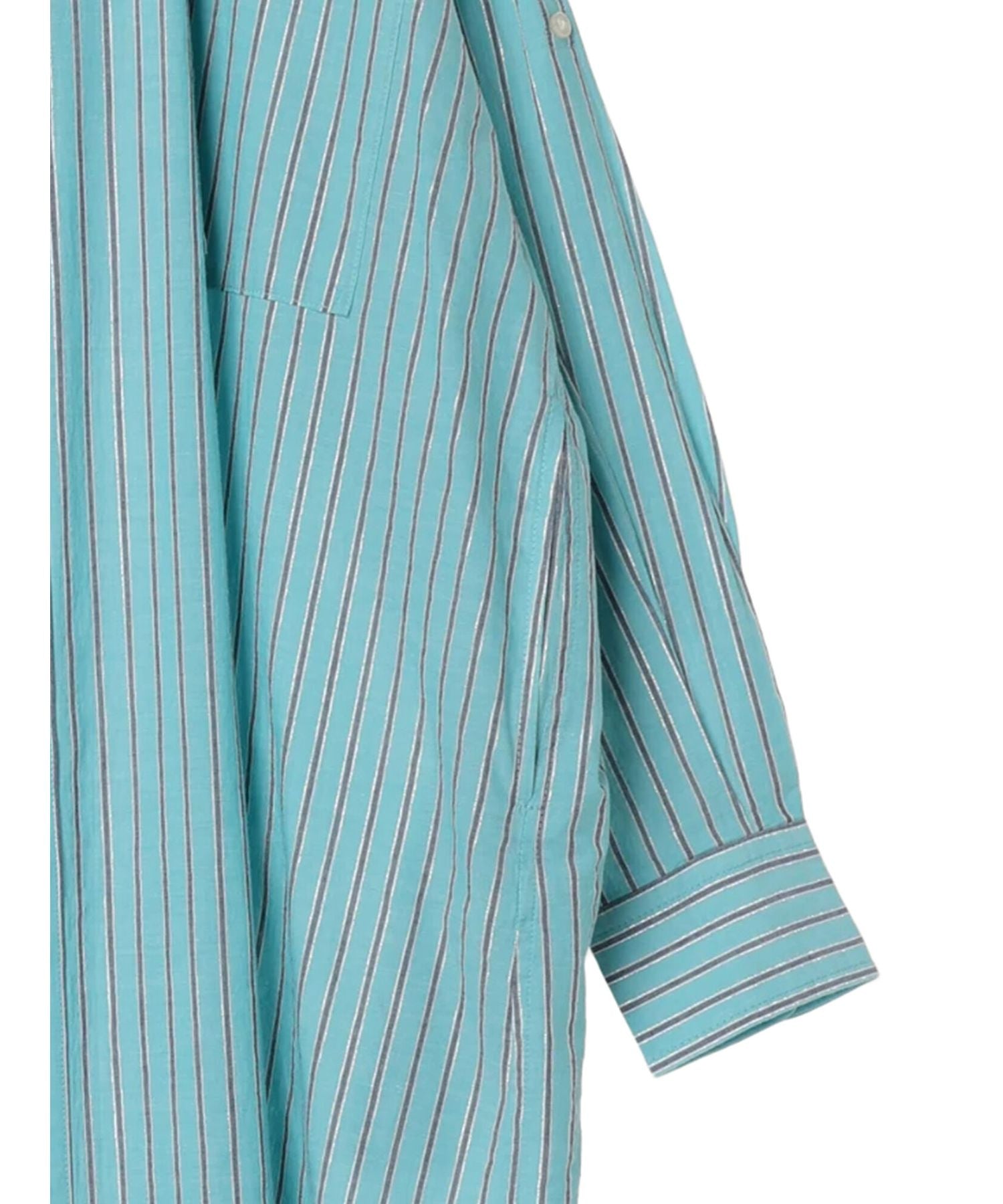 アメリカンホリック AMERICAN HOLIC 丈違いラメストライプワンピース (ストライプアイボリー) ストライプアイボリー