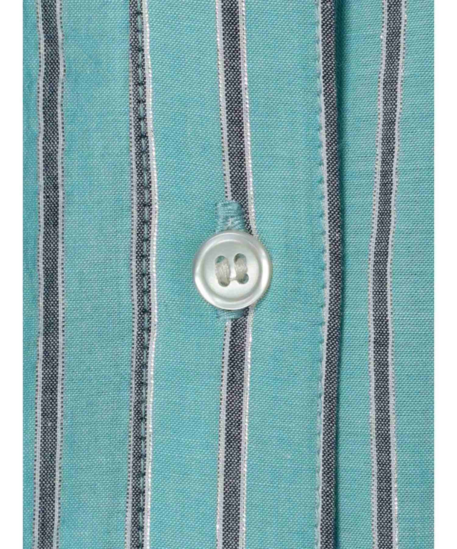 アメリカンホリック AMERICAN HOLIC 丈違いラメストライプワンピース (ストライプアイボリー) ストライプアイボリー