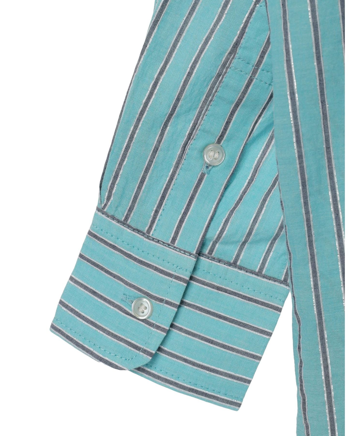 アメリカンホリック AMERICAN HOLIC 丈違いラメストライプワンピース (ストライプアイボリー) ストライプアイボリー