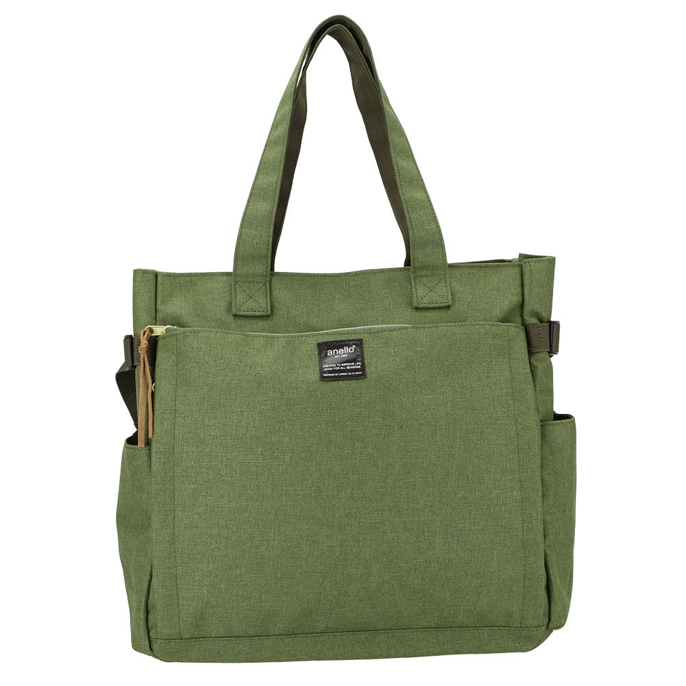 アネロ anello anello アネロ ポスト 10ポケット トートバッグ AT-C3132,KH.カーキ