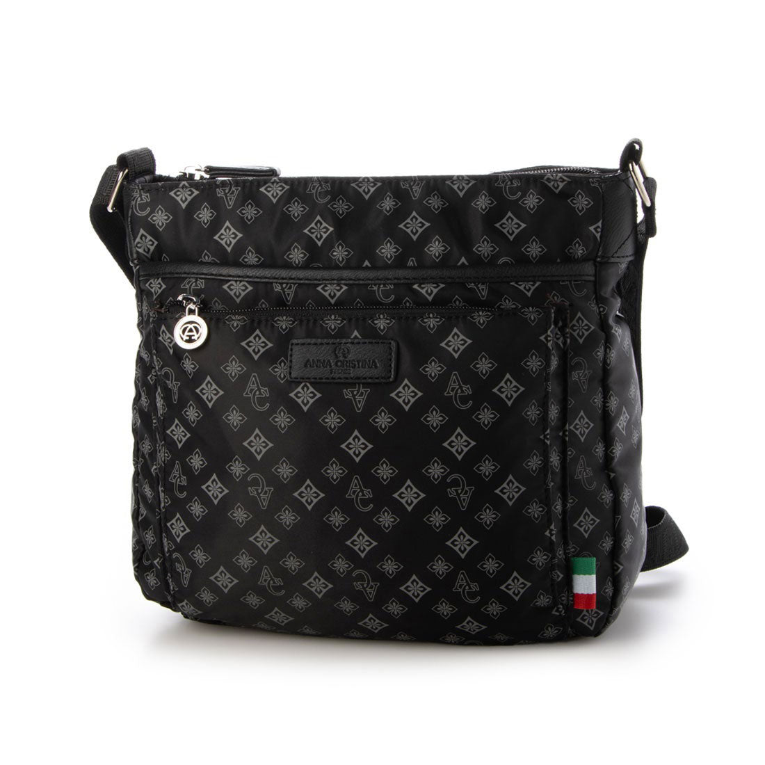 アンナ クリスティーナ ANNA CRISTINA キャリー対応ショルダーバッグ (035.ブラック) 035.ブラック
