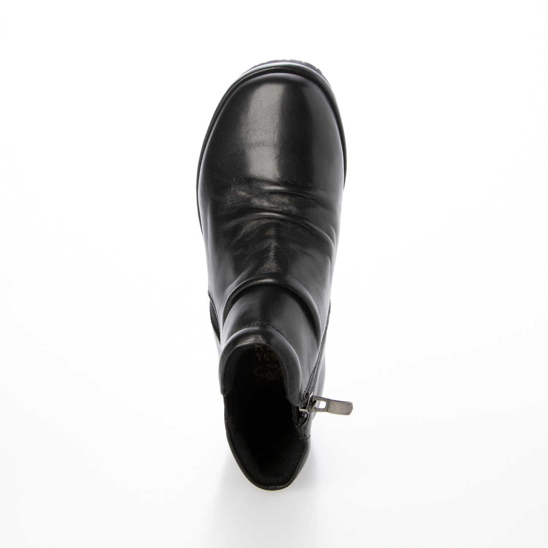 アンナマリア ANNA MALIA 【本革】ドレープデザイン ショートブーツ プラット製法