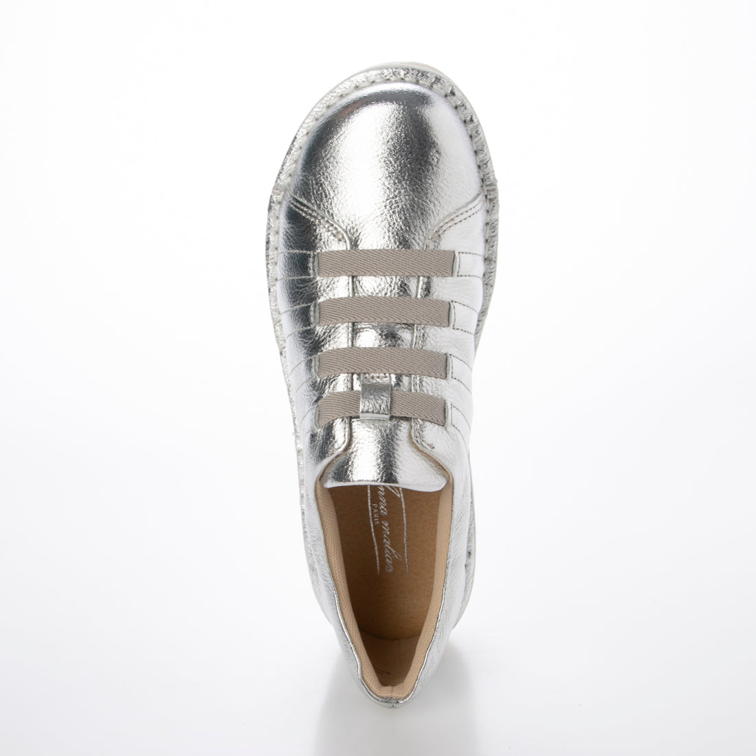 Anna Maria ANNA MALIA 【Genuine Leather】 Rubber Lace Leather Casual Sneakers