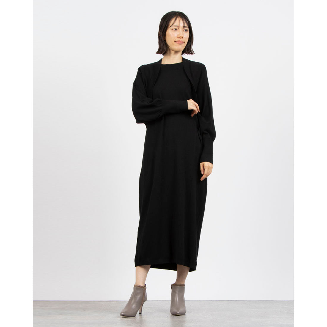 Anna Nicola Bolero Layered Knit Dress Anna Nicola Bolero Layered Knit Dress
