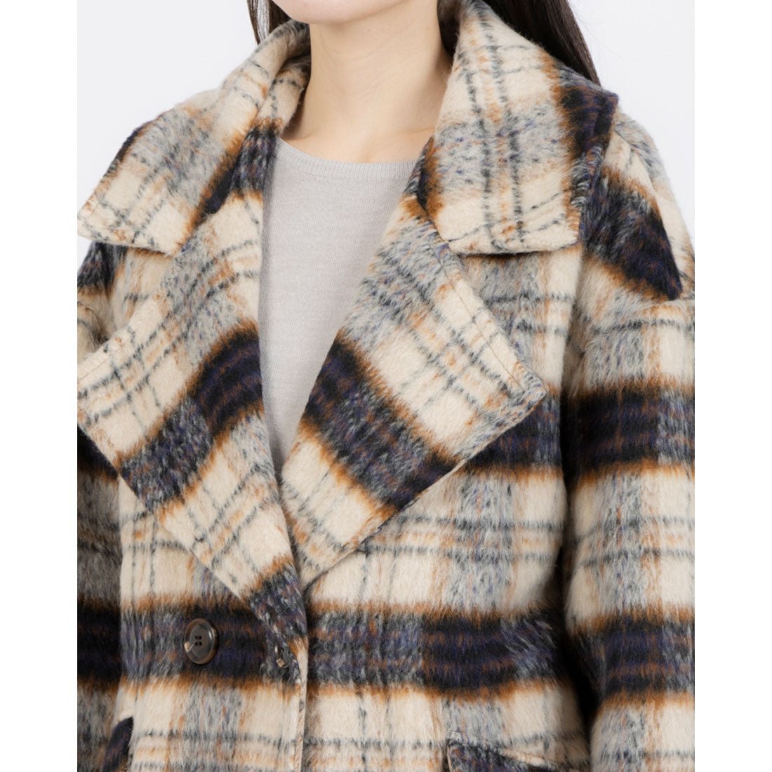 Anna Nicola Big Check Tailored Coat