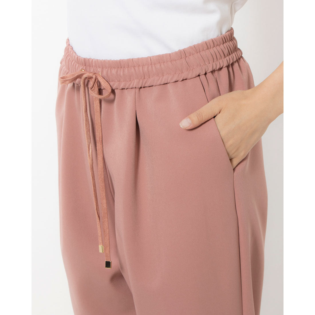 アンナニコラ Anna Nicola 楽チンテーパードパンツ