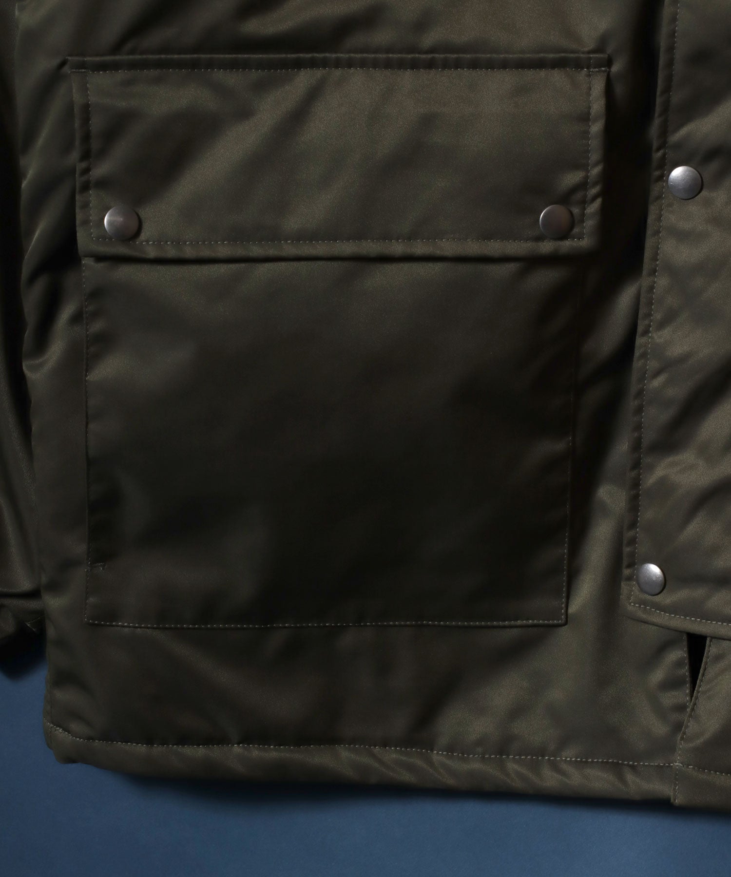 Corduroy Collar Fireman Buckle Hunting Jacket/ANPAS 別注 襟コーデュロイ ファイヤーマンバックル 薄中綿ハンティングジャケット ブルゾン ブラック