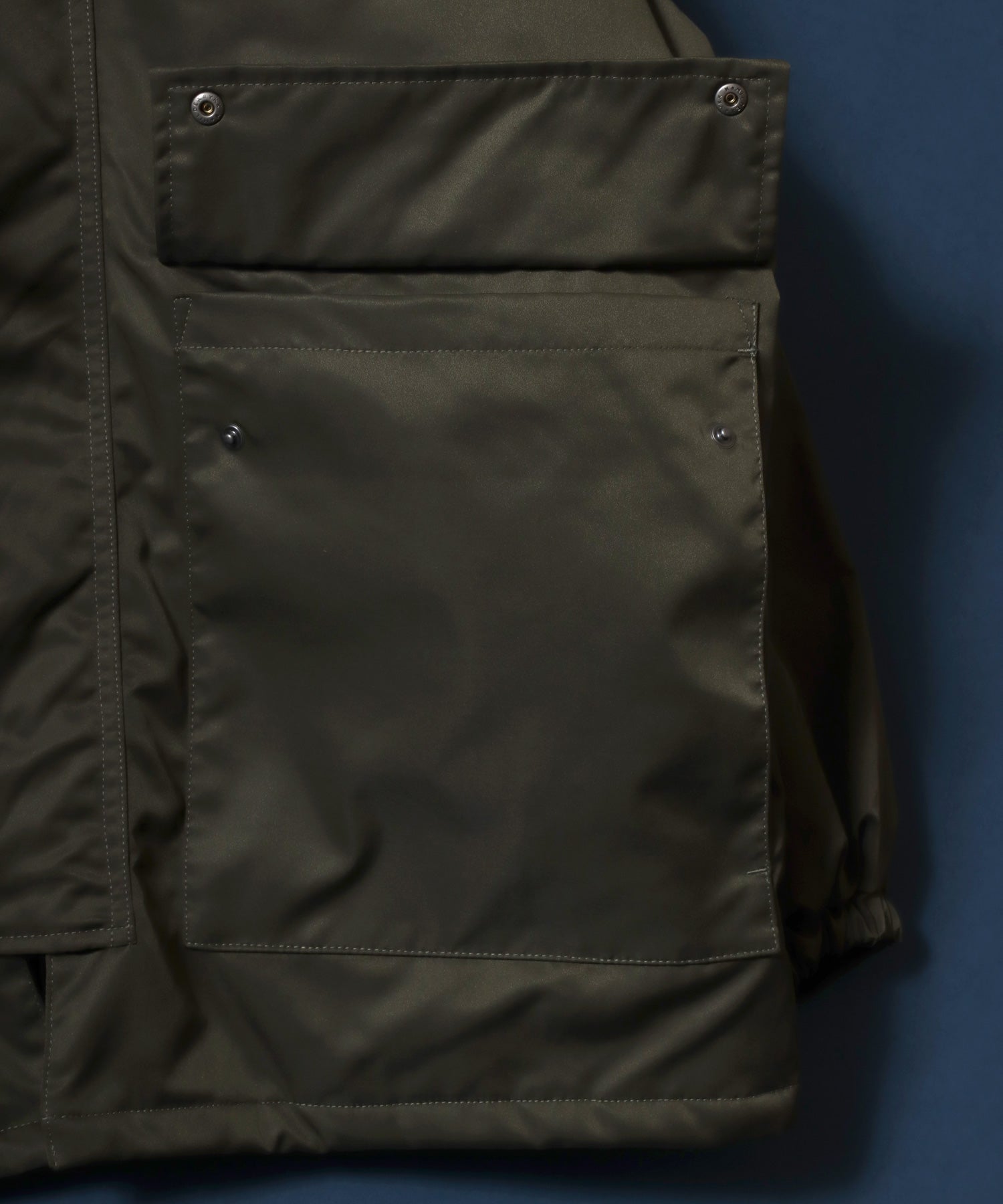 Corduroy Collar Fireman Buckle Hunting Jacket/ANPAS 別注 襟コーデュロイ ファイヤーマンバックル 薄中綿ハンティングジャケット ブルゾン ブラック