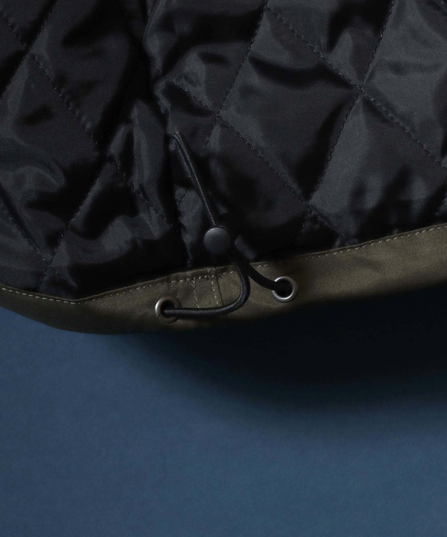 Corduroy Collar Fireman Buckle Hunting Jacket/ANPAS 別注 襟コーデュロイ ファイヤーマンバックル 薄中綿ハンティングジャケット ブルゾン ブラック