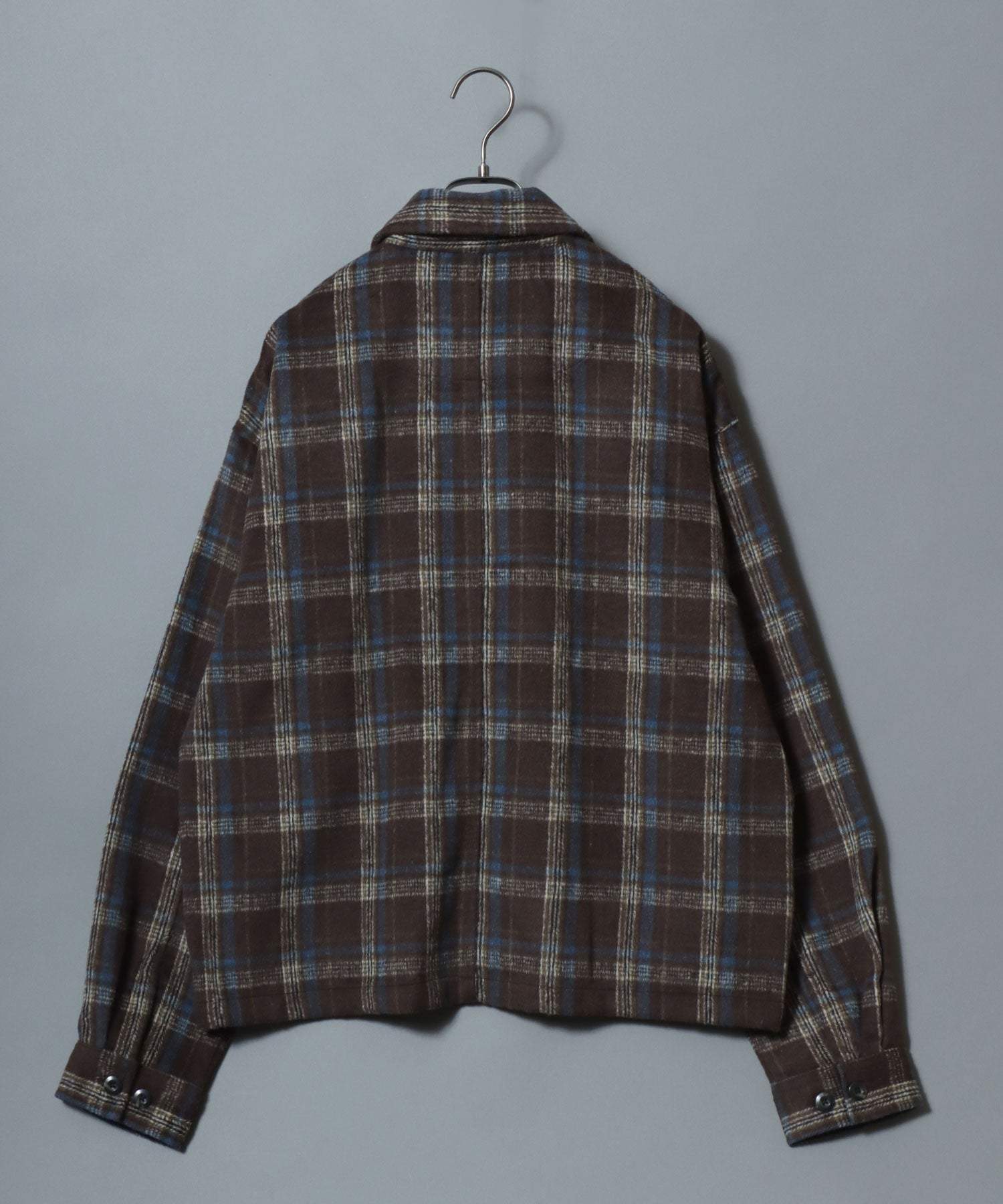 アンパス ANPAS Flannel CPO Shirt/ヘビーネルCPOチェックシャツ 長袖シャツ ネルシャツ シャツジャケット メンズ (ベージュ) ベージュ