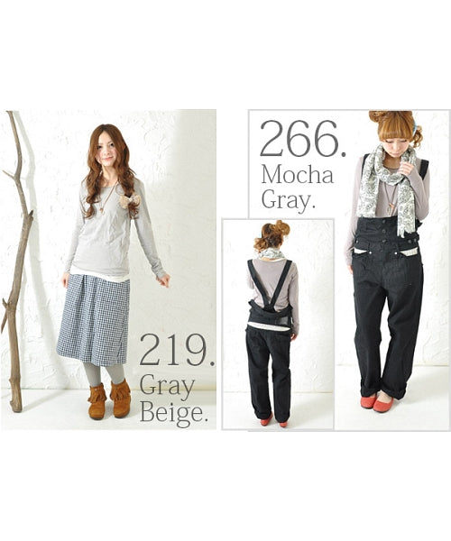 アンドイット and it_ 日本製コットンカラーロングカットソー(ロンT) (283オートミール) 283オートミール