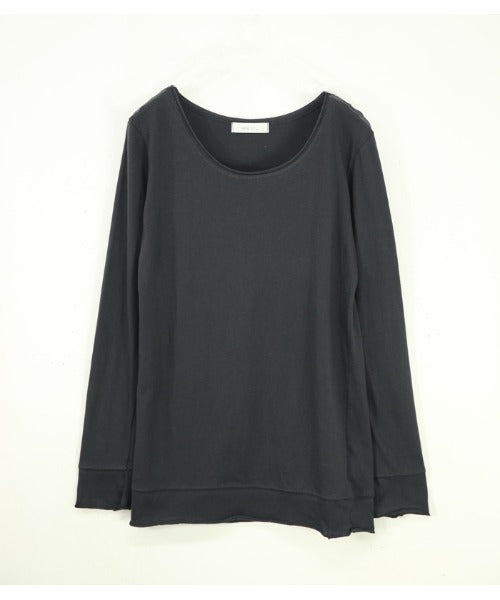 アンドイット and it_ 日本製コットンカラーロングカットソー(ロンT) (216チャコールグレー) 216チャコールグレー