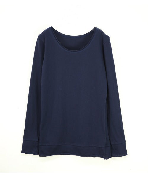 アンドイット and it_ 日本製コットンカラーロングカットソー